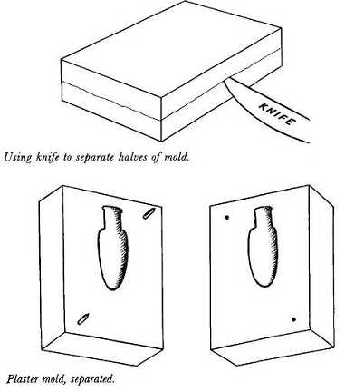 Separated Mold Halves