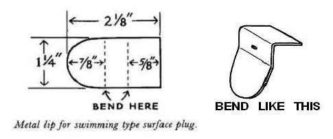 Metal Lip For Swimming Plugs