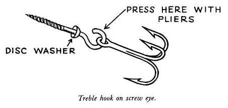 Treble Hook On Screw Eye Treble Hook On Screw Eye