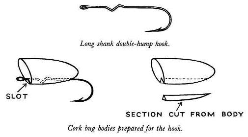 Hook Shank For Cork Spin Bugs